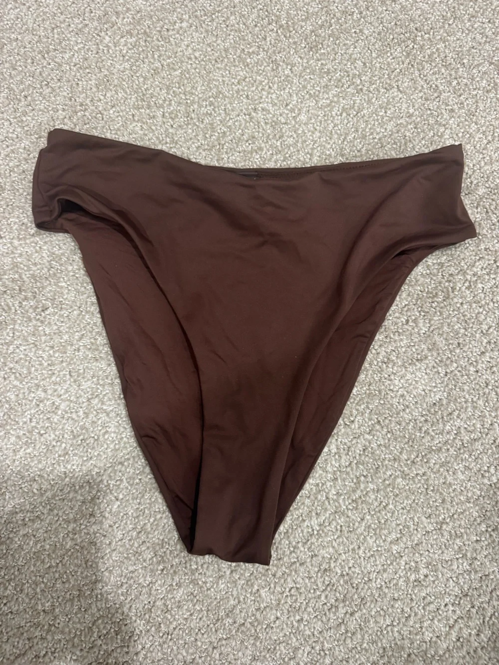 SKIMS Cocoa Brown High Waisted Cheeky Bikini Bottom